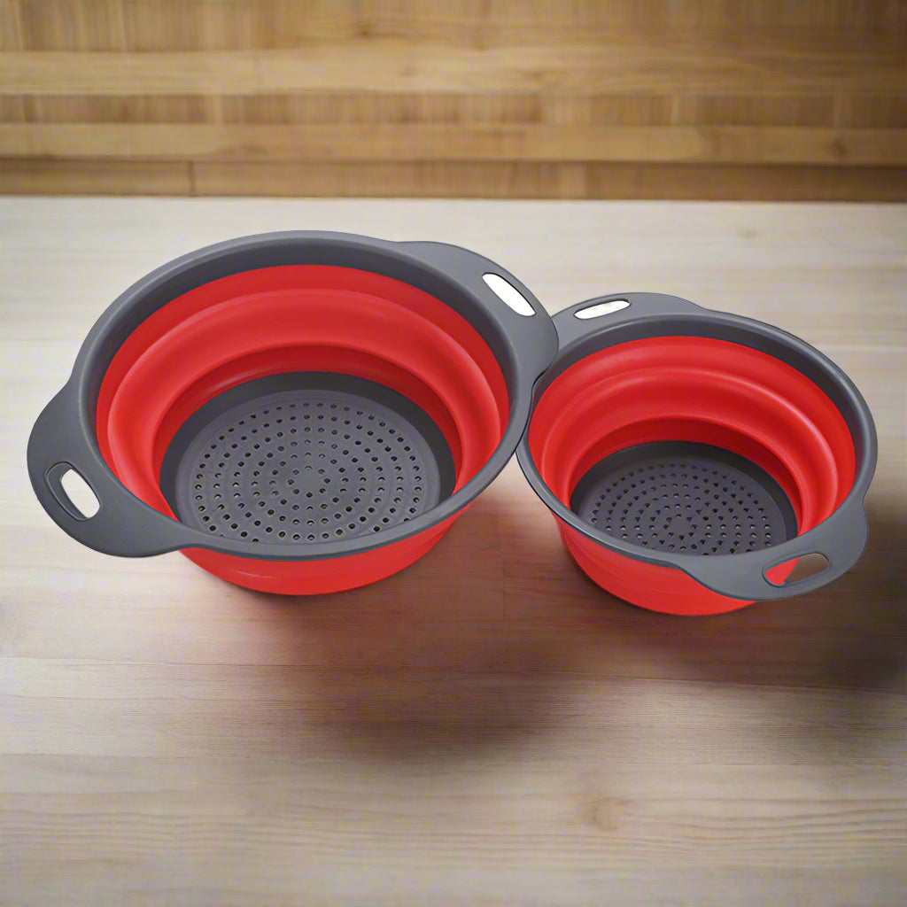 🥦 Foldable Silicone Colander – Space-Saving Strainer - SmartPursue™
