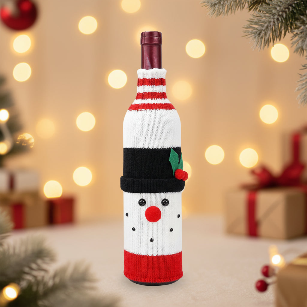 🎅 Christmas Bottle Covers – Festive Home Fashion Holiday Decorations CJ
