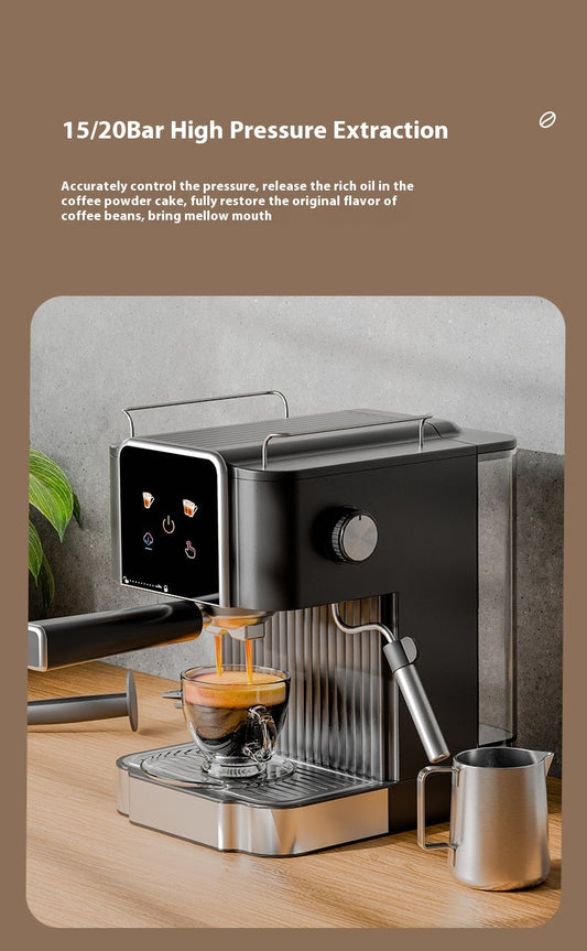 ☕ Italian Coffee Machine – High-Pressure Espresso Maker for Home Barista Brewing Smart Kitchen & Home