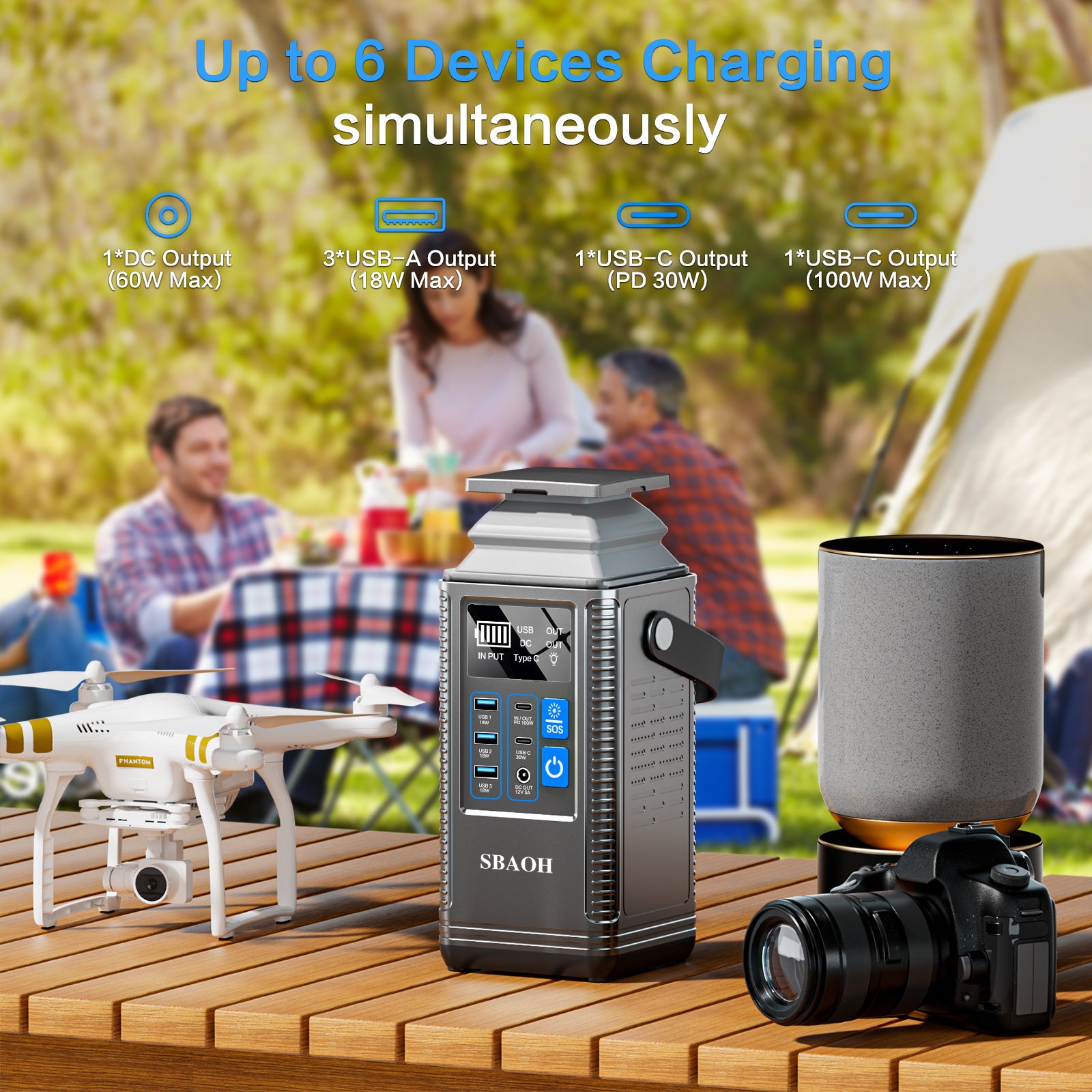 ⚡ 296 Wh Portable Camping Power Station - SmartPursue™