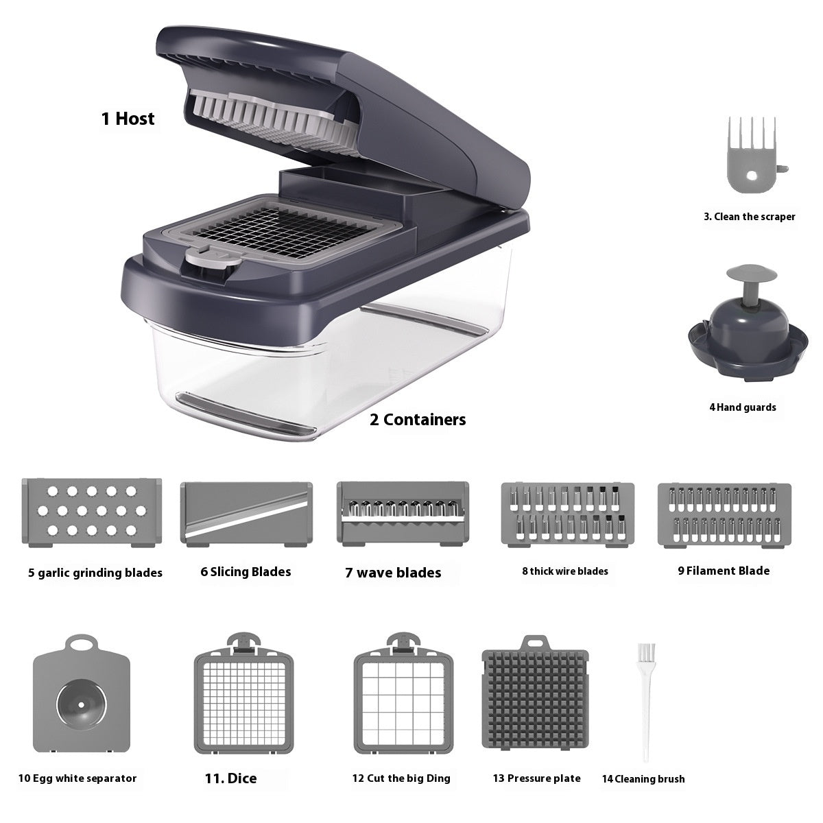 15-in-1 Vegetable Chopper & Food Processor