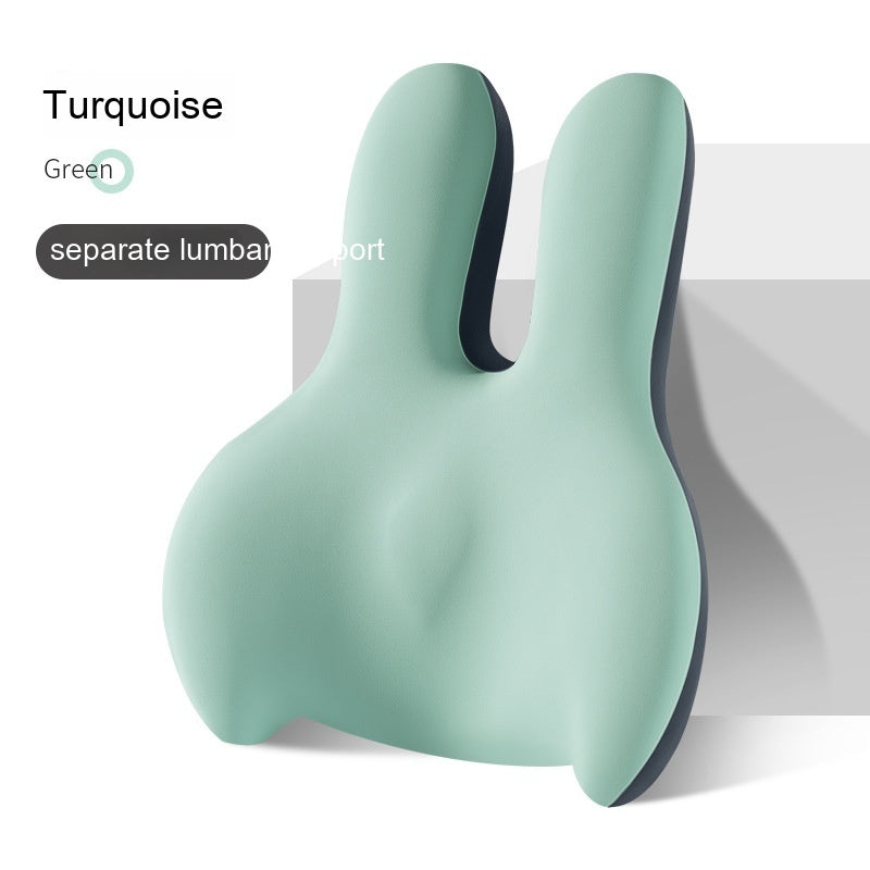 Car Heightening Cushion Backrest Lumber Pad Single Main Driving Thickened Cushion Driving Seat Short Four Seasons Universal CJ