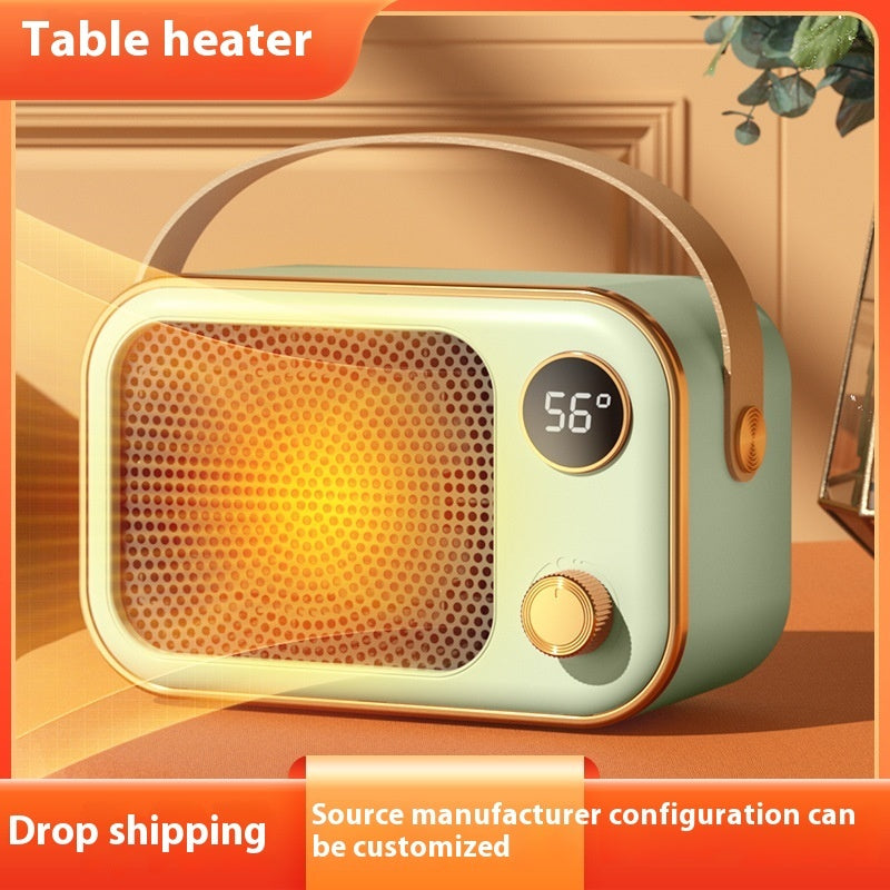 High-power Digital Display Warm Air Blower Desktop Office Small Heater CJ