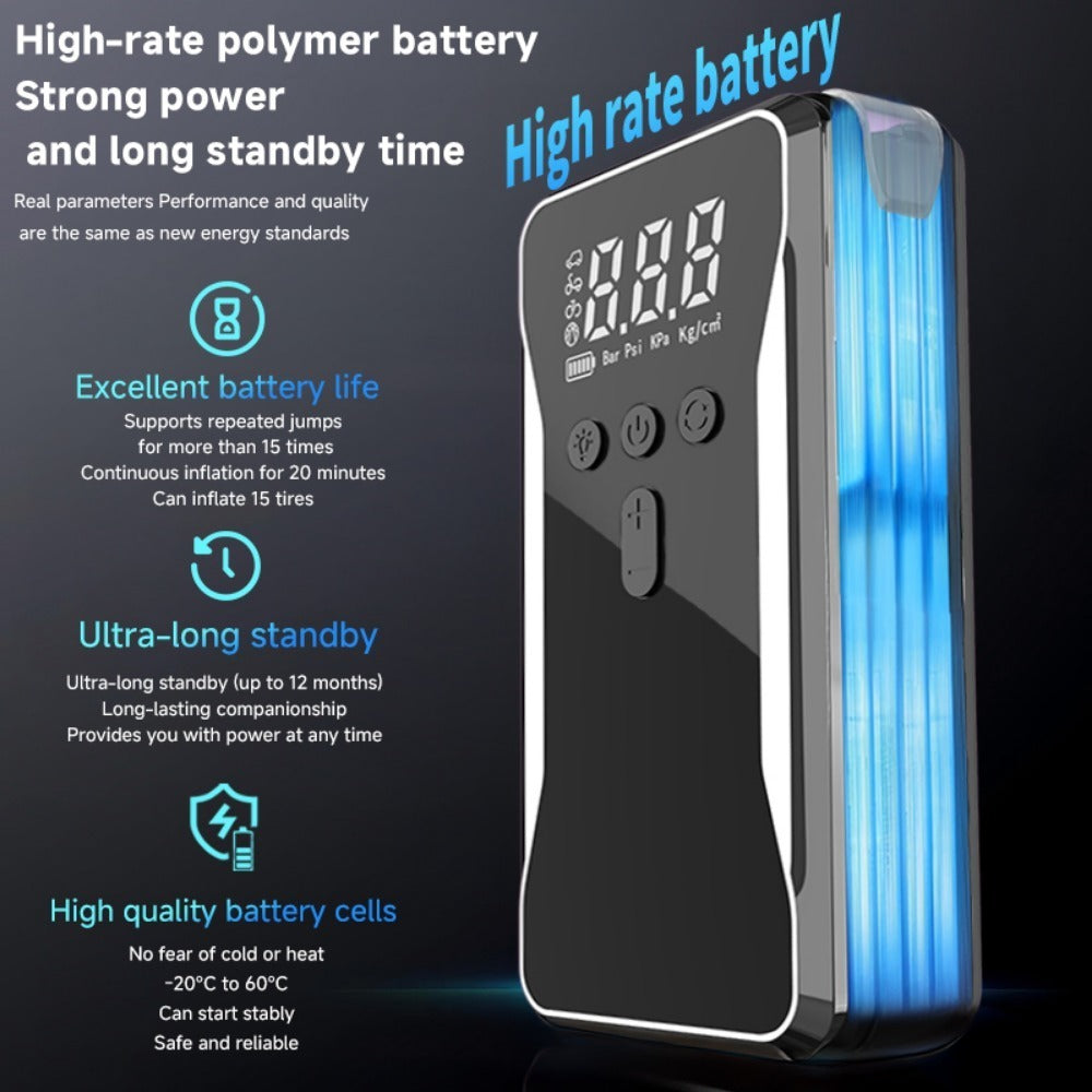 12V Car Jump Starter with Air Compressor - SmartPursue™