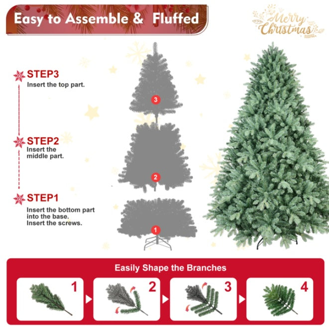 Artificial 5ft Blue Green Tint Christmas Tree CJ US
