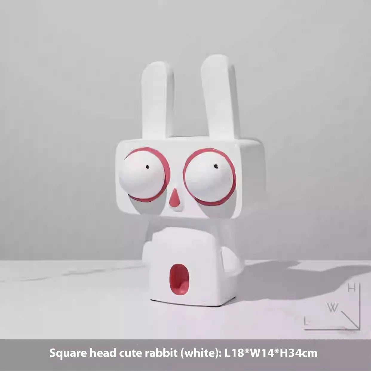 Red Resin Rabbit Ornament – Quirky Home Decor - SmartPursue™