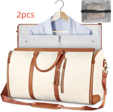 Large Capacity Travel Duffle Bag Women's Handbag Folding Suit Bag Waterproof Clothes Totes CJ