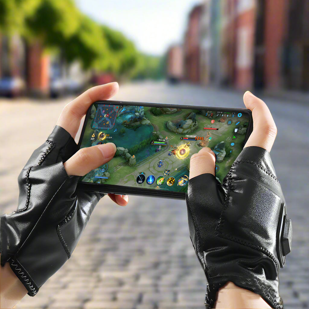 Smart Heating Gloves Charging Warm Riding Warm Hands And Half Fingers Travel & Portable Gadgets