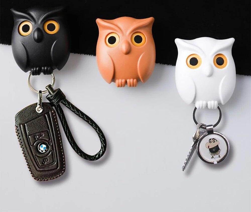 Creative Owl Night Wall Magnetic Keychain Holder - SmartPursue™