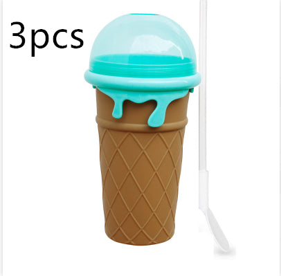 Magic Slushy Maker Cup – 500ml Squeeze & Freeze Smoothie Cup | No Blender Needed