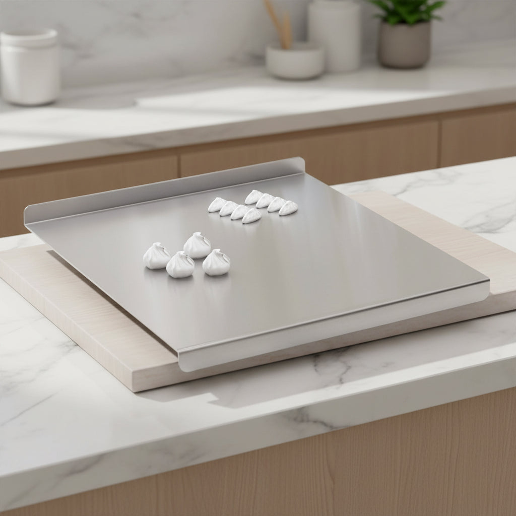 Foldable Stainless Steel Cutting Board – Multiple Sizes, Fold One or Both Sides