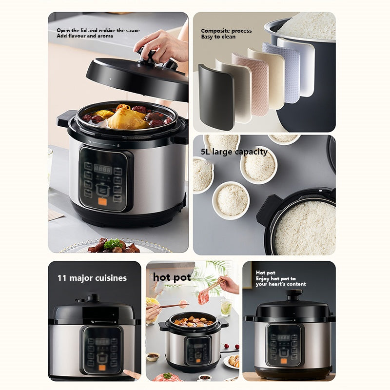 1050W Electric Pressure Cooker Multi-Purpose 5 Litre 10-in-1 Digital Screen CJ