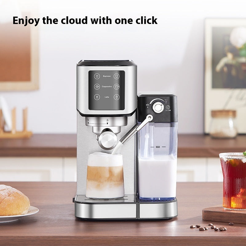 Household Small Semi-automatic High Pressure Steam Frothed Milk Espresso Coffee Machine Smart Kitchen & Home