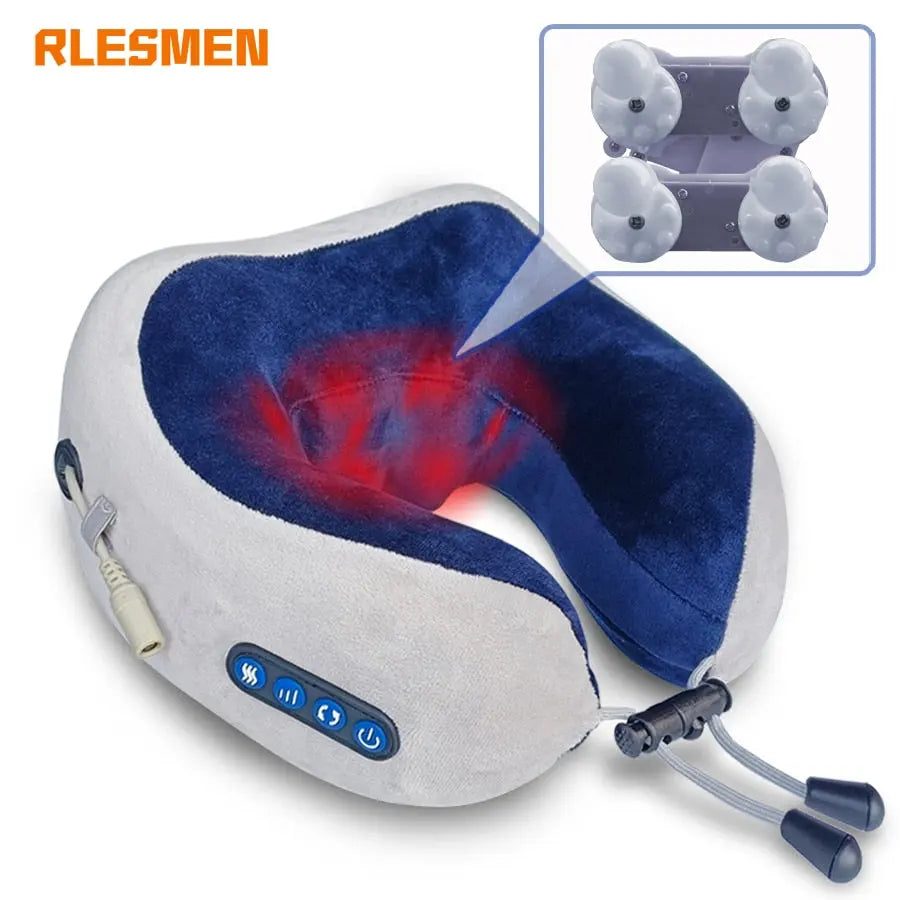 Smart neck massager with heat Compress